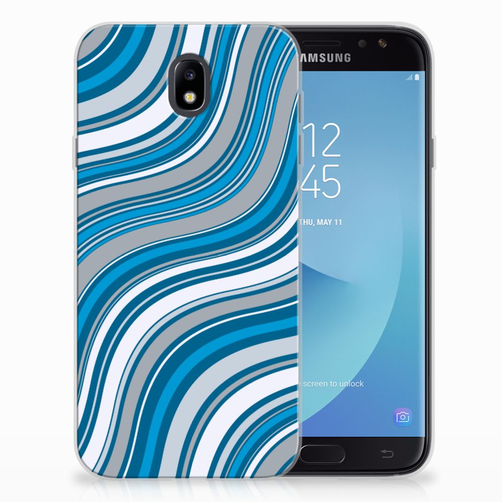 Samsung Galaxy J7 2017 | J7 Pro TPU bumper Waves Blue