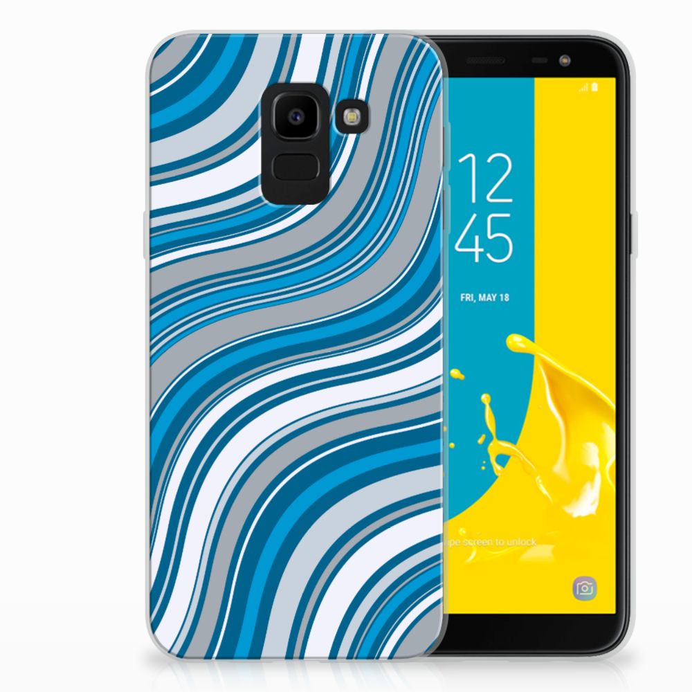 Samsung Galaxy J6 2018 Uniek Design TPU Hoesje Waves