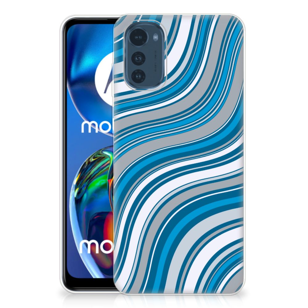 Motorola Moto E32/E32s TPU bumper Waves Blue