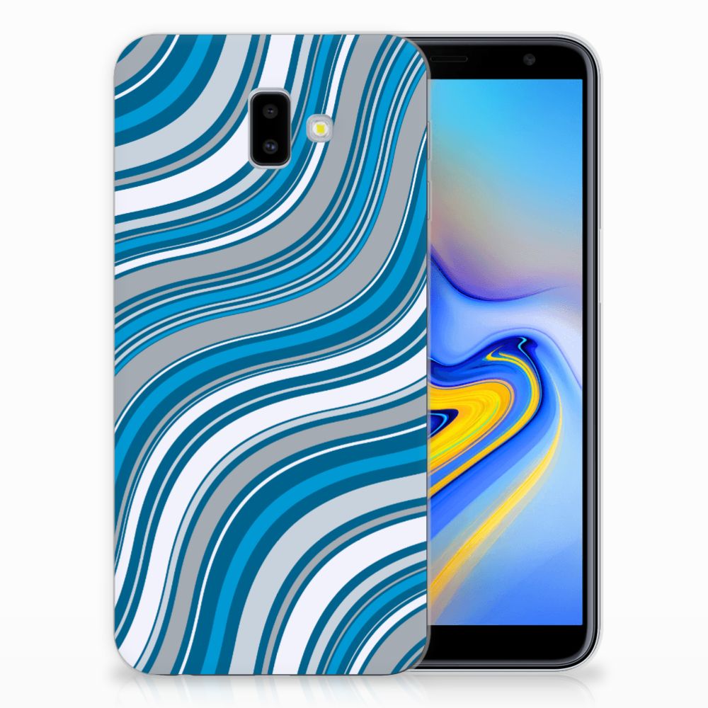 Samsung Galaxy J6 Plus (2018) TPU bumper Waves Blue