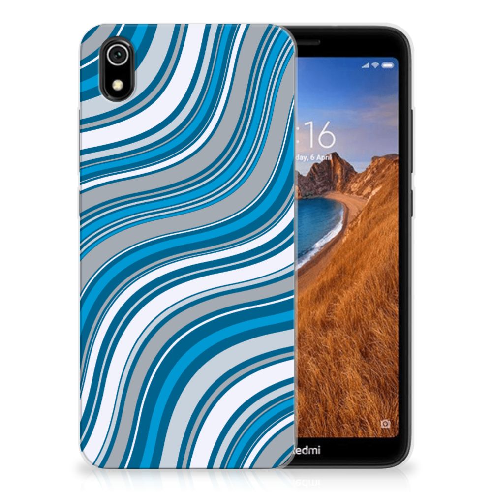 Xiaomi Redmi 7A TPU bumper Waves Blue