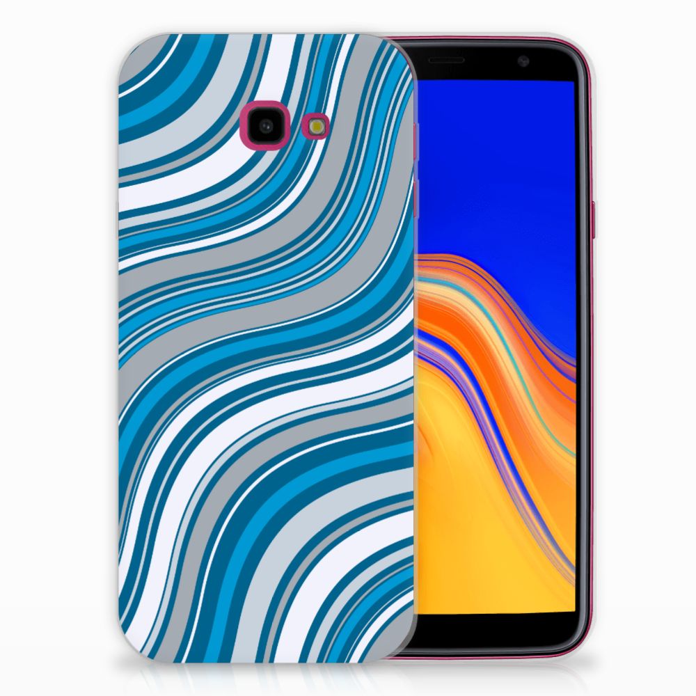 Samsung Galaxy J4 Plus (2018) TPU bumper Waves Blue