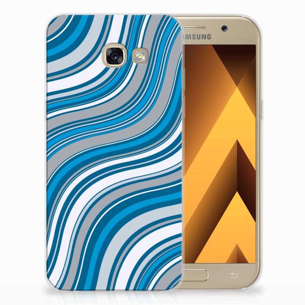 Samsung Galaxy A5 2017 TPU bumper Waves Blue