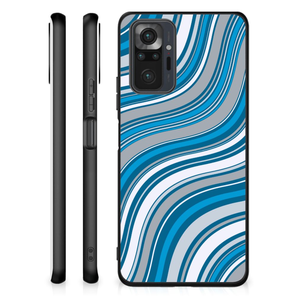 Xiaomi Redmi Note 10 Pro Back Case Waves Blue