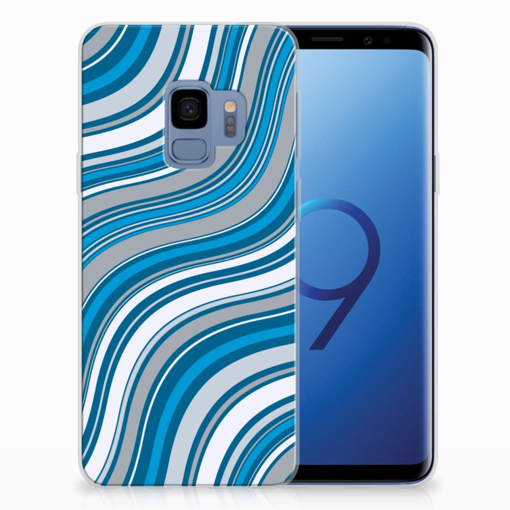 Samsung Galaxy S9 TPU bumper Waves Blue
