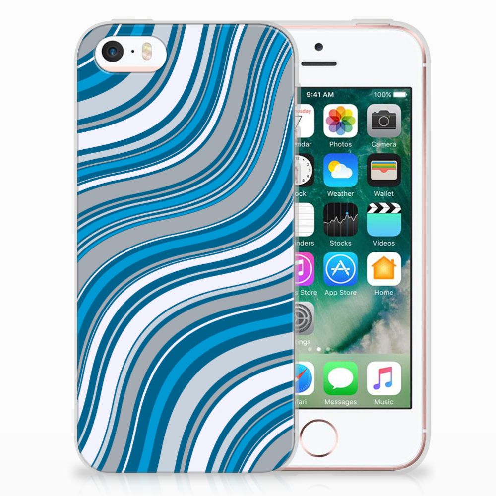Apple iPhone SE | 5S TPU bumper Waves Blue