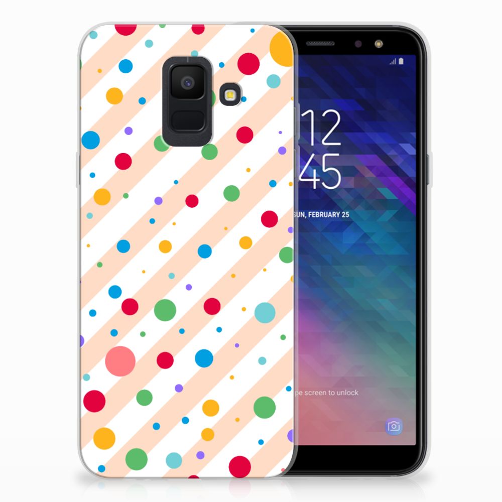 Samsung Galaxy A6 (2018) TPU Hoesje Design Dots