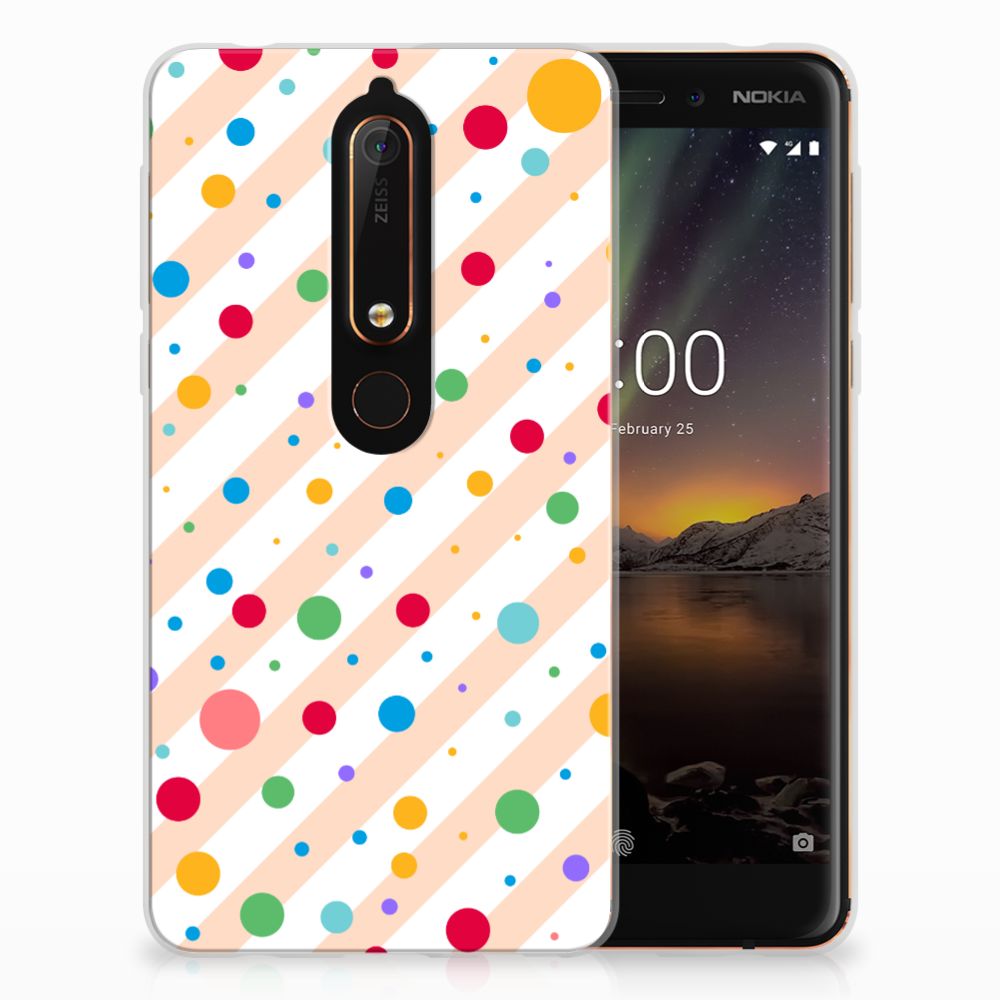 Nokia 6 (2018) TPU bumper Dots