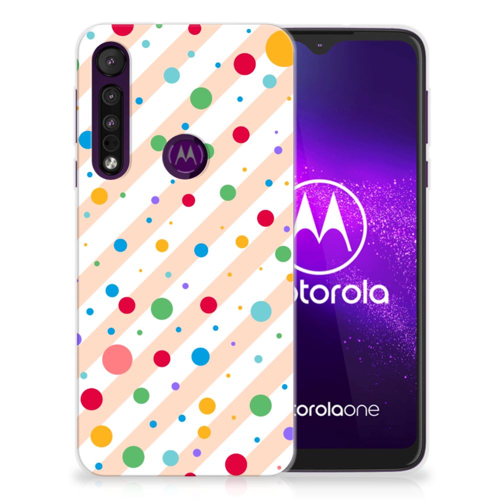 Motorola One Macro TPU bumper Dots