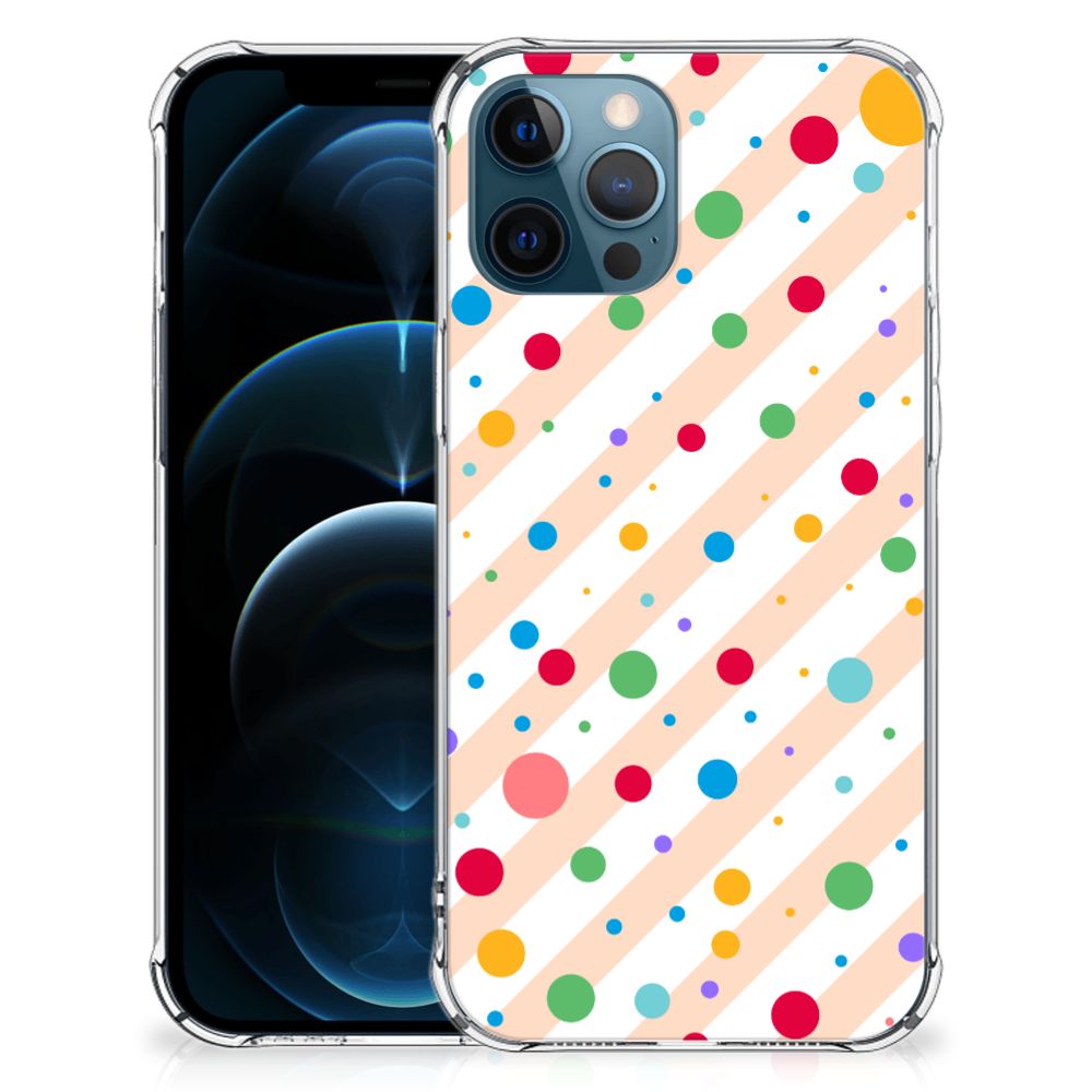 iPhone 12 | 12 Pro Doorzichtige Silicone Hoesje Dots