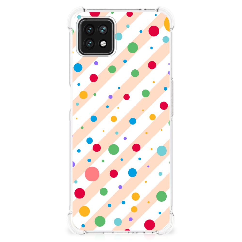 OPPO A53 5G | A73 5G Doorzichtige Silicone Hoesje Dots
