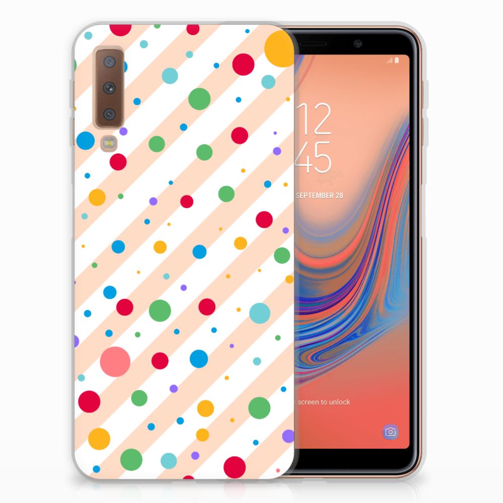 Samsung Galaxy A7 (2018) TPU bumper Dots