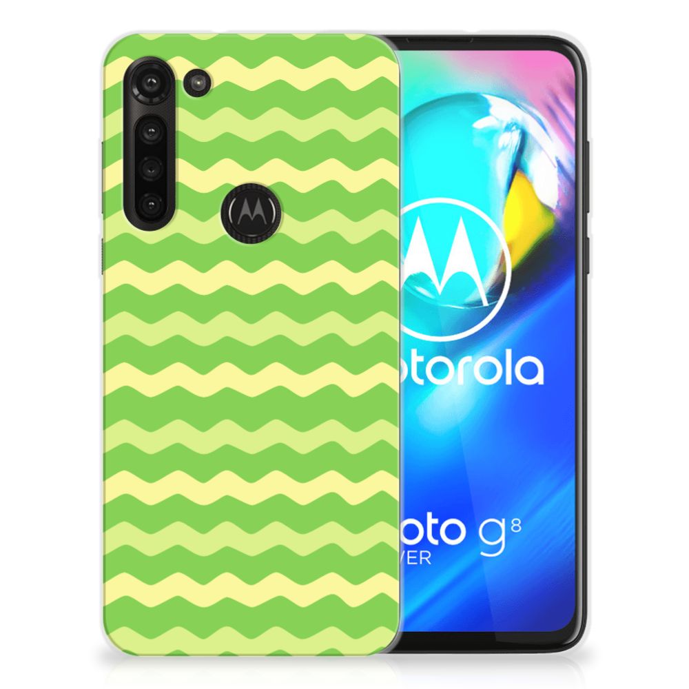 Motorola Moto G8 Power TPU bumper Waves Green