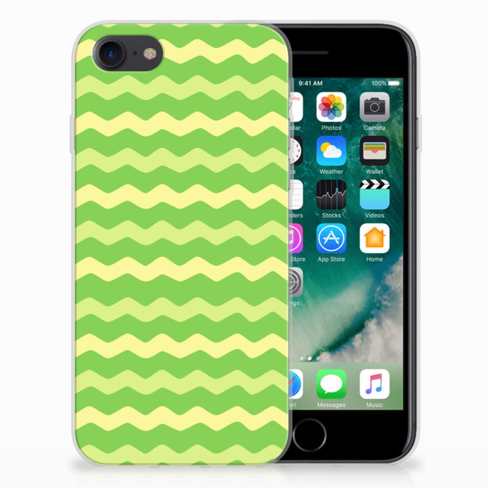 iPhone SE 2022 | SE 2020 | 8 | 7 TPU bumper Waves Green