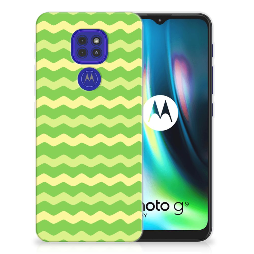 Motorola Moto G9 Play | E7 Plus TPU bumper Waves Green