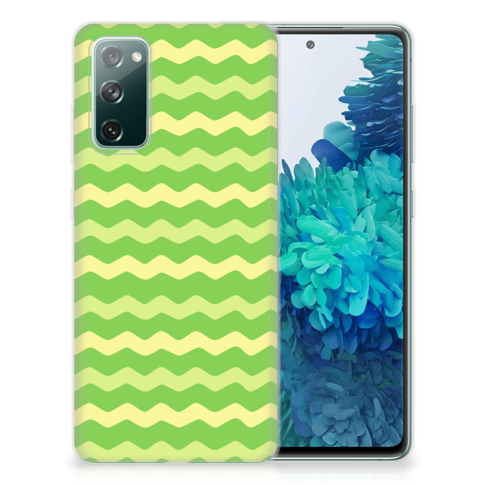 Samsung Galaxy S20 FE TPU bumper Waves Green
