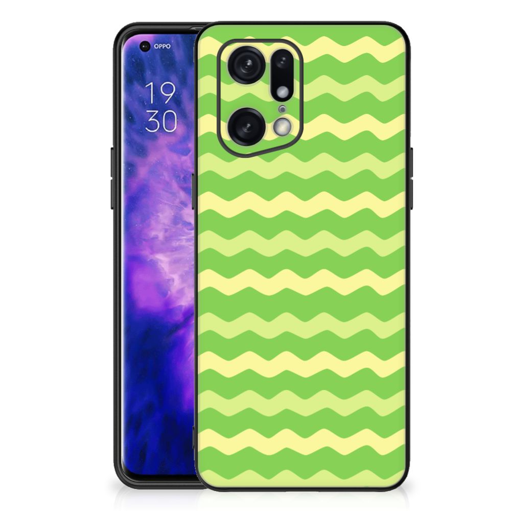 OPPO Find X5 Pro Back Case Waves Green