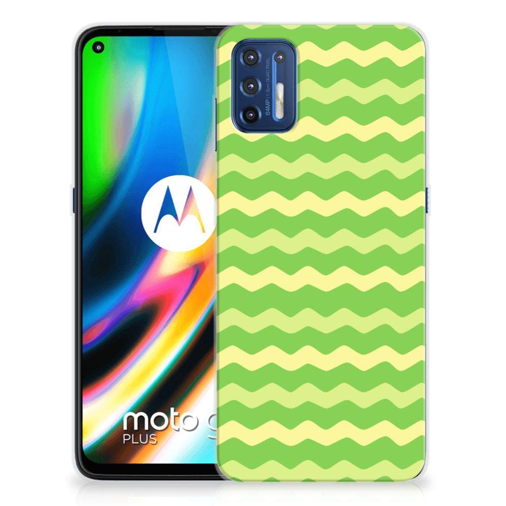 Motorola Moto G9 Plus TPU bumper Waves Green