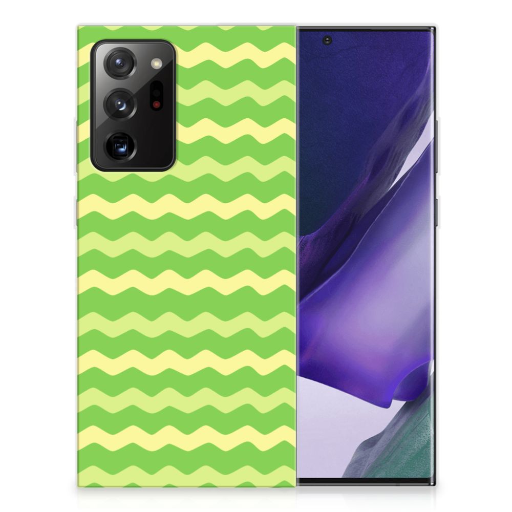 Samsung Galaxy Note20 Ultra TPU bumper Waves Green