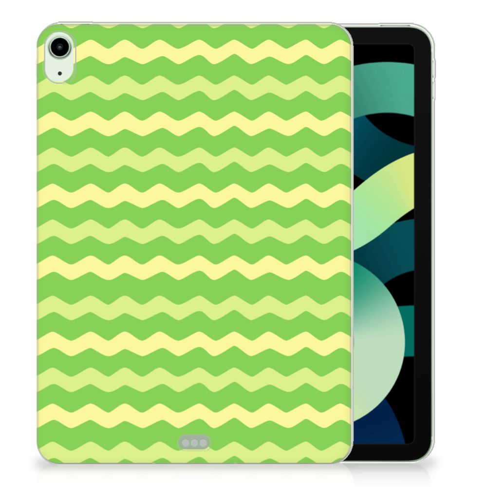 iPad Air (2020/2022) 10.9 inch Hippe Hoes Waves Green