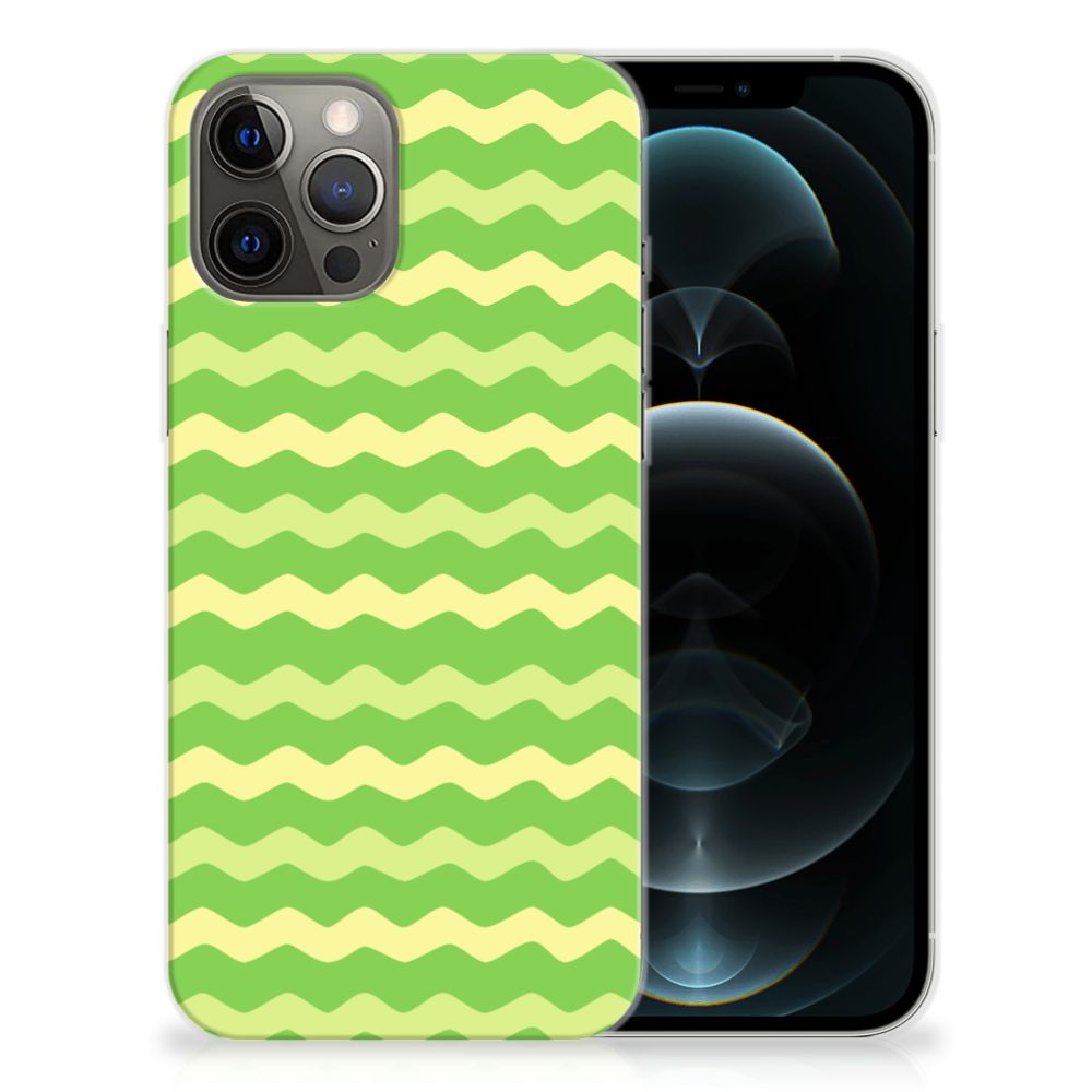 iPhone 12 Pro Max TPU bumper Waves Green