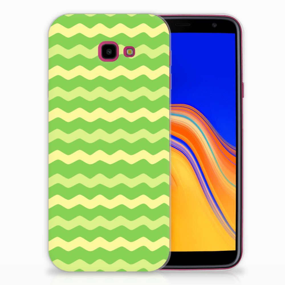 Samsung Galaxy J4 Plus (2018) TPU bumper Waves Green