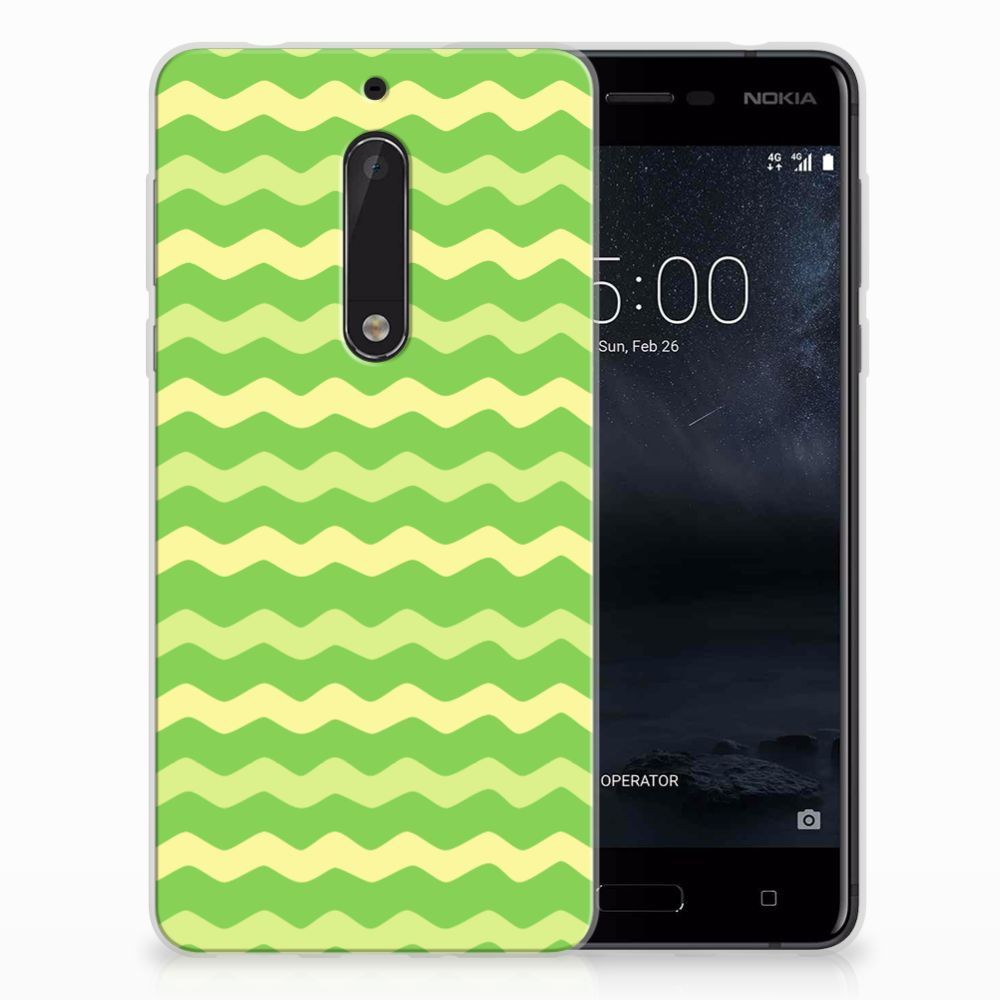 Nokia 5 TPU bumper Waves Green
