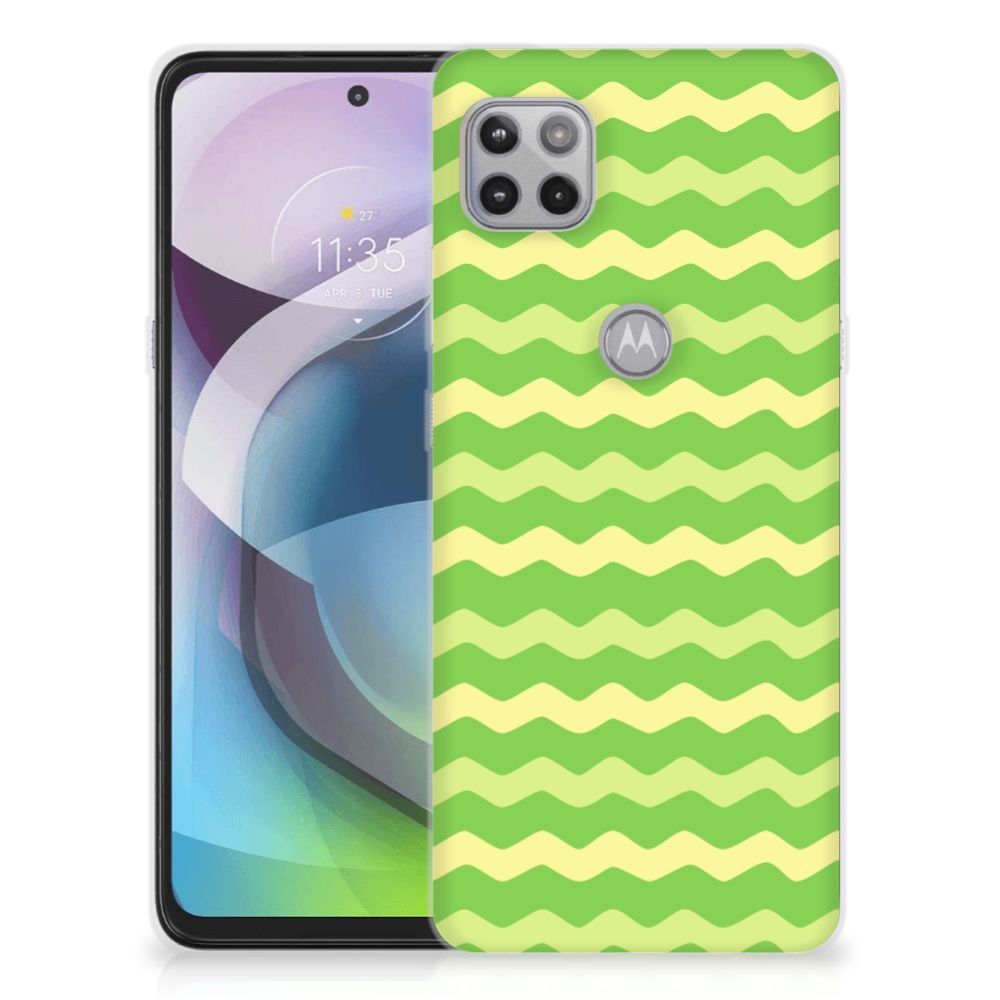 Motorola Moto G 5G TPU bumper Waves Green