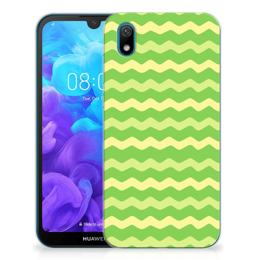 Huawei Y5 (2019) TPU bumper Waves Green