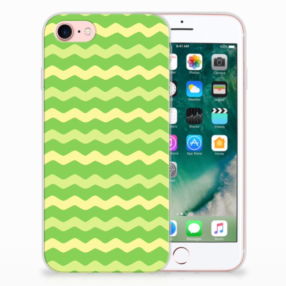 iPhone SE 2022 | SE 2020 | 8 | 7 TPU bumper Waves Green