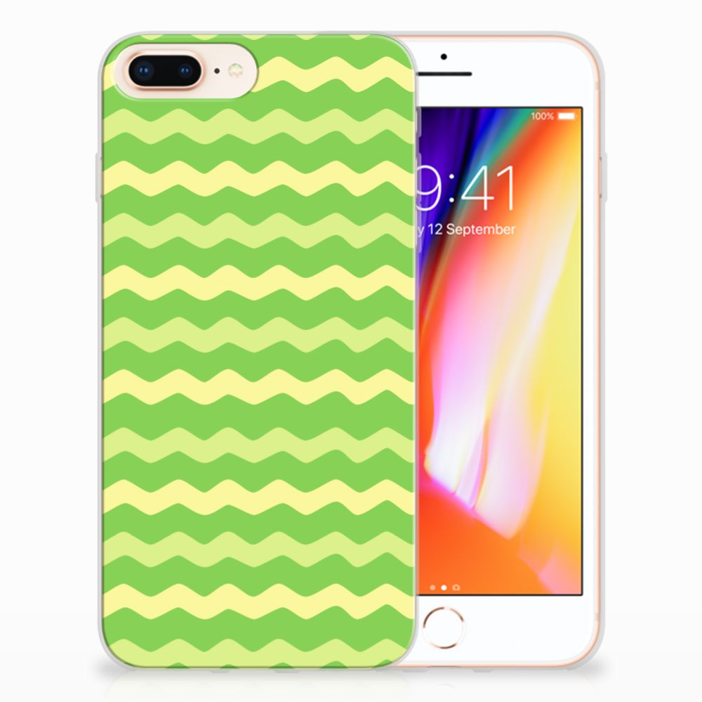Apple iPhone 7 Plus | 8 Plus TPU bumper Waves Green