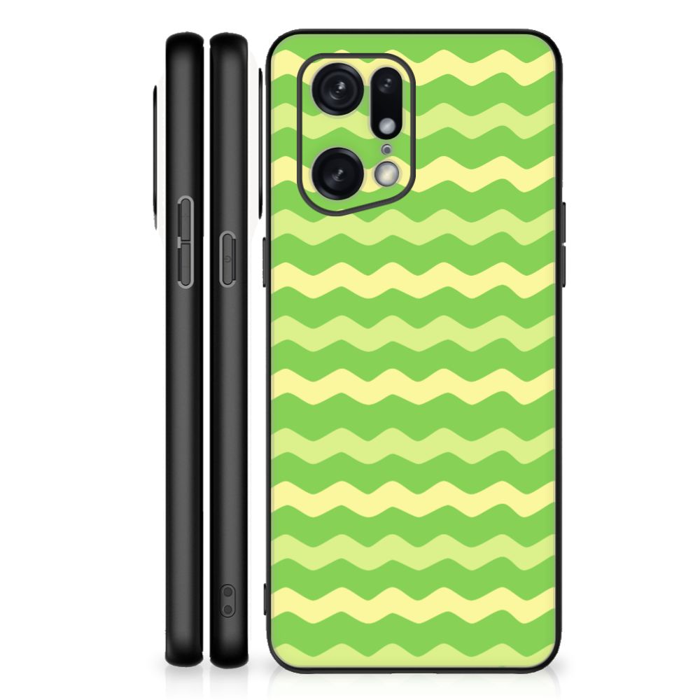 OPPO Find X5 Pro Back Case Waves Green