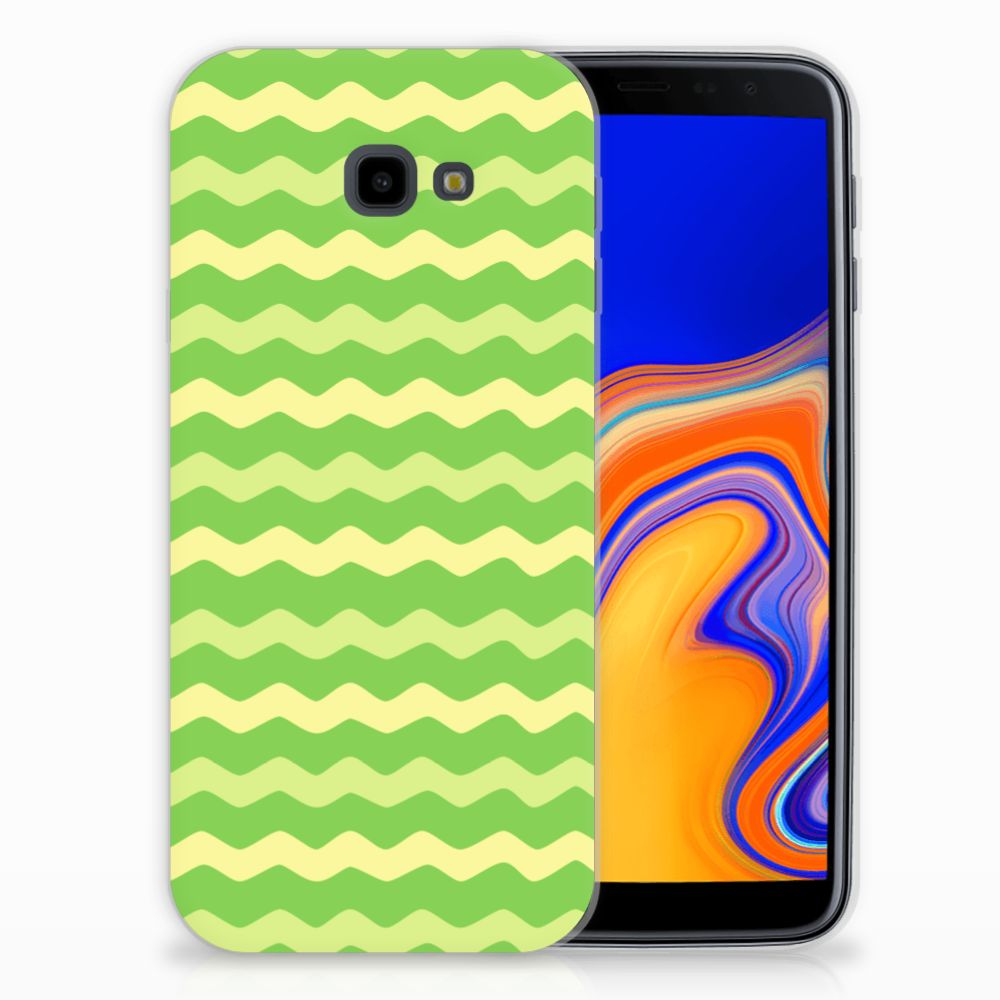 Samsung Galaxy J4 Plus (2018) TPU bumper Waves Green