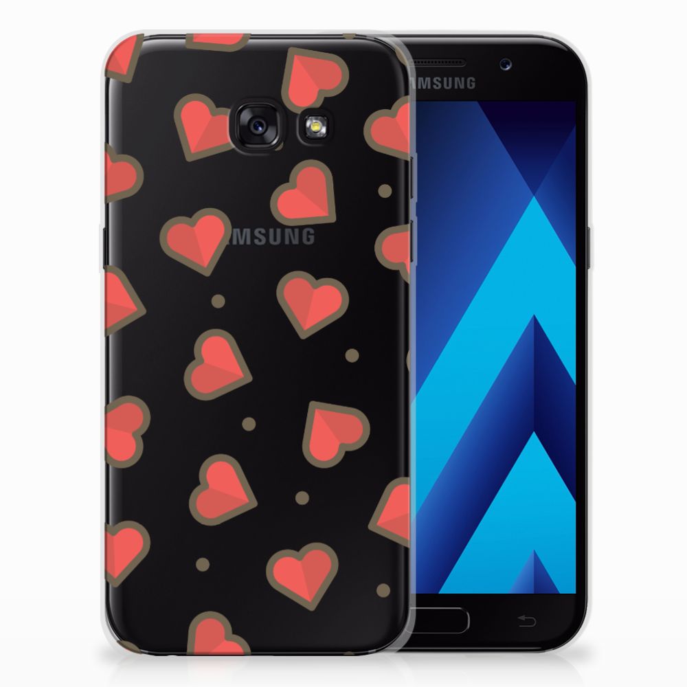 Samsung Galaxy A5 2017 TPU bumper Hearts