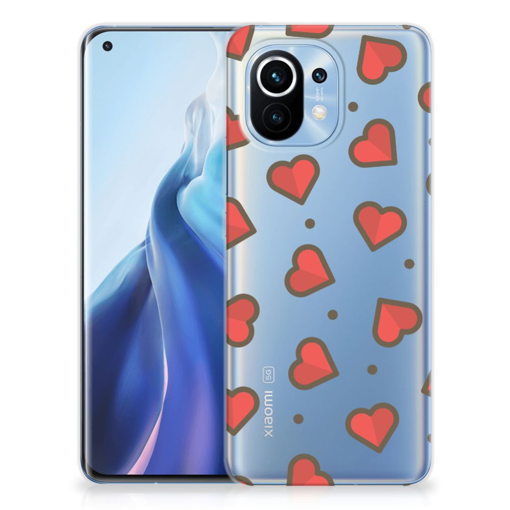 Xiaomi Mi 11 TPU bumper Hearts