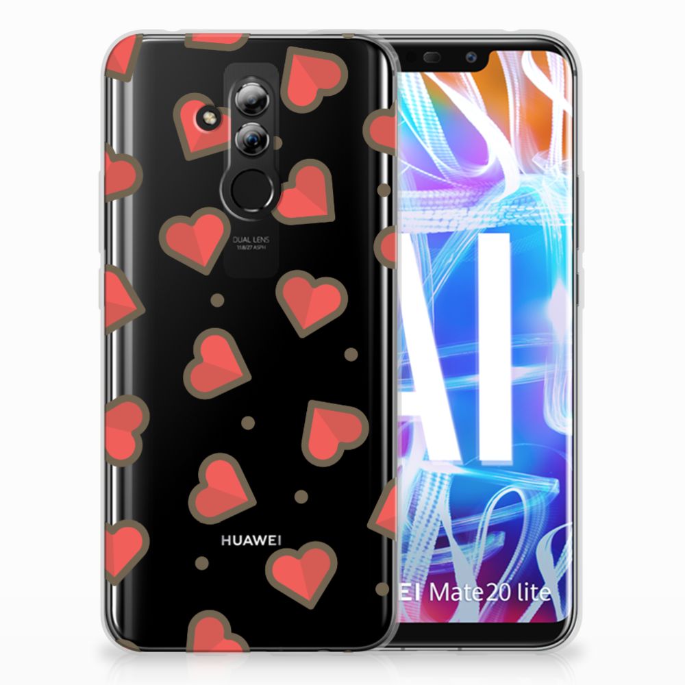 Huawei Mate 20 Lite TPU bumper Hearts