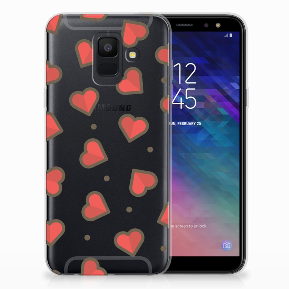Samsung Galaxy A6 (2018) TPU bumper Hearts
