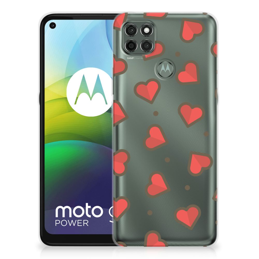 Motorola Moto G9 Power TPU bumper Hearts