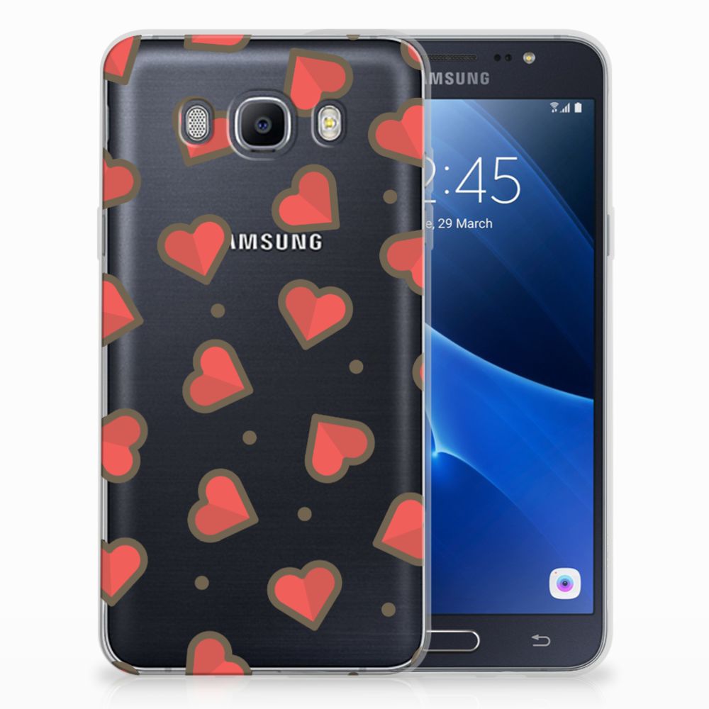 Samsung Galaxy J7 2016 TPU bumper Hearts