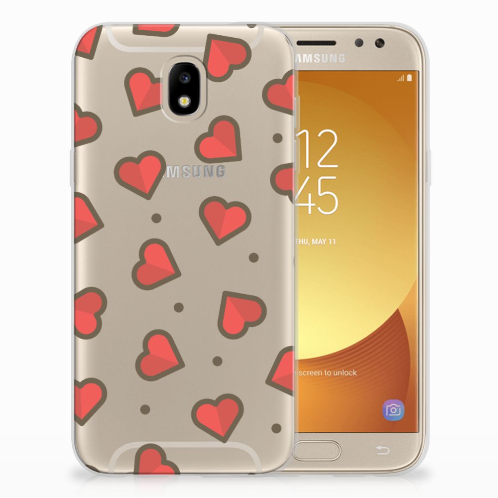 Samsung Galaxy J5 2017 TPU bumper Hearts