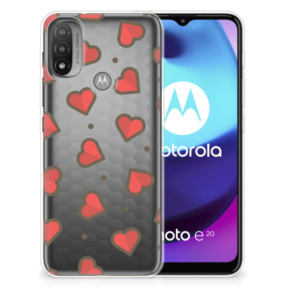 Motorola Moto E20 | E40 TPU bumper Hearts