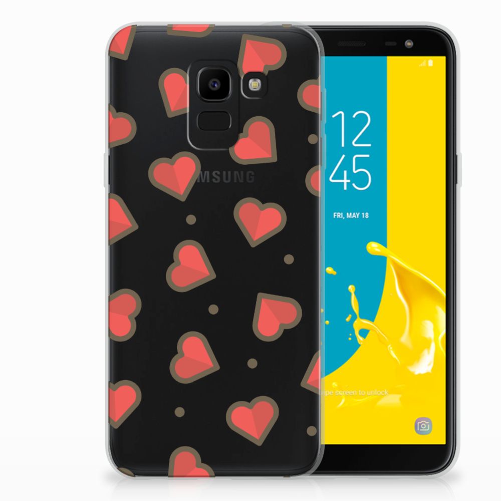 Samsung Galaxy J6 2018 TPU bumper Hearts
