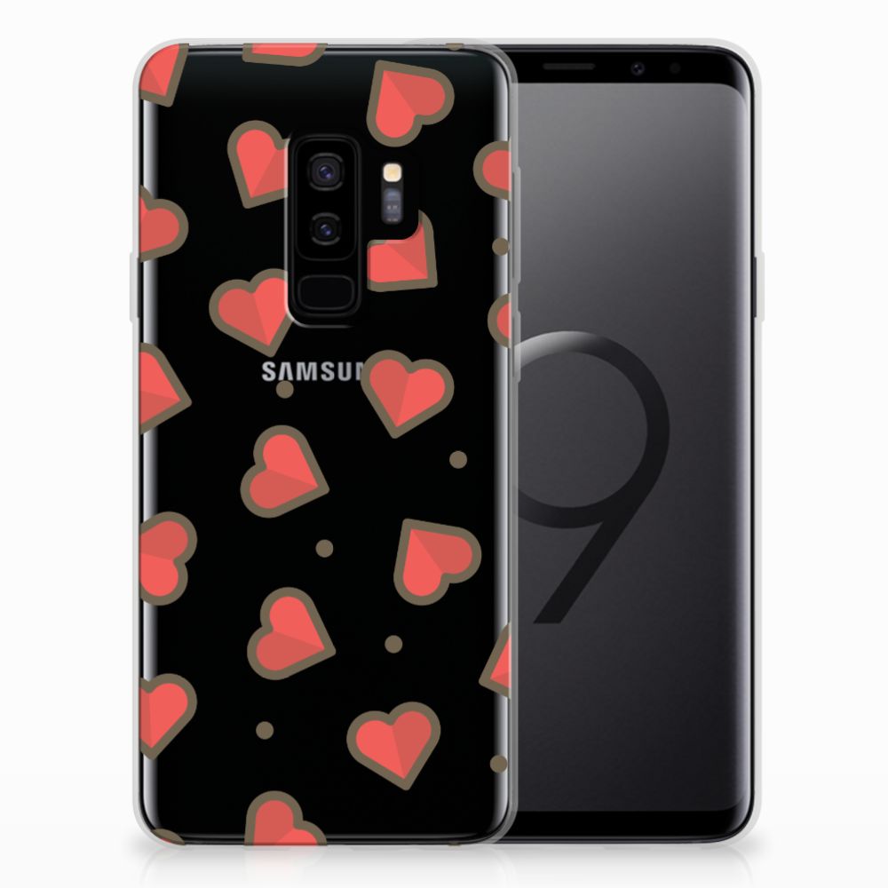 Samsung Galaxy S9 Plus TPU bumper Hearts