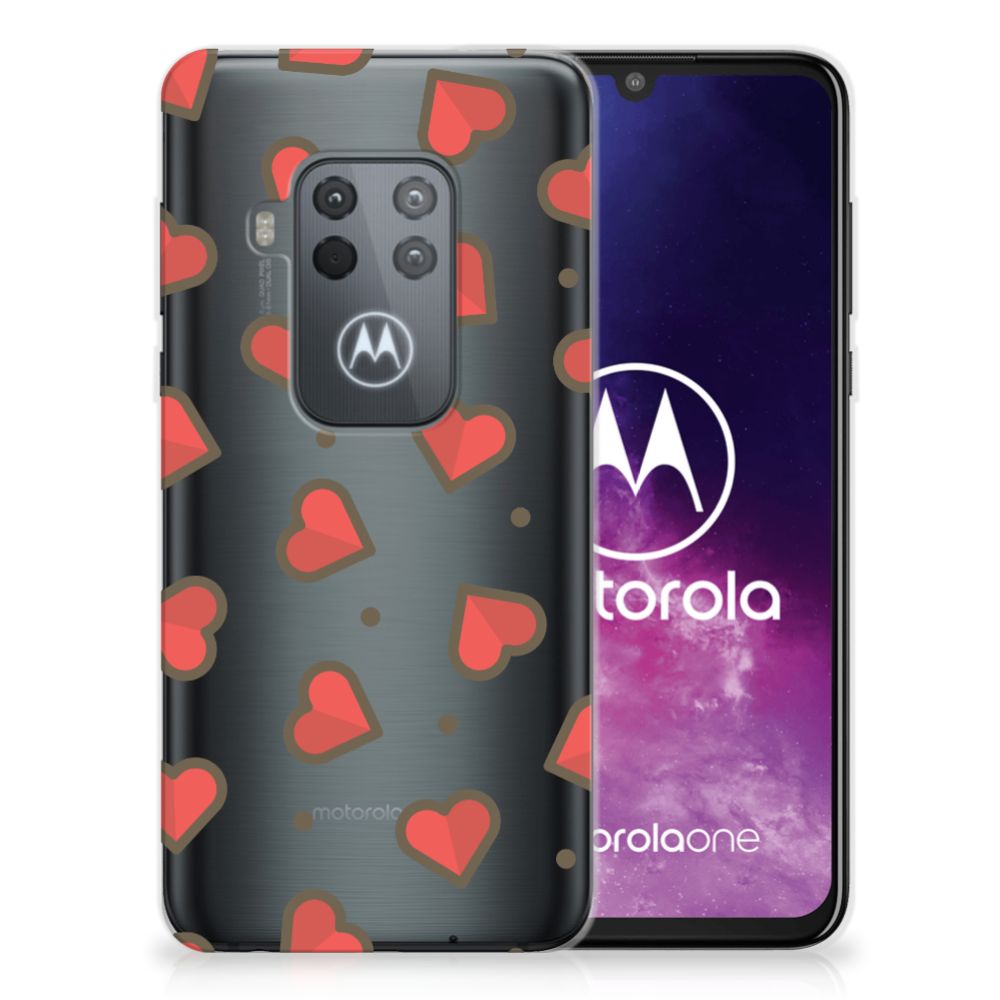 Motorola One Zoom TPU bumper Hearts