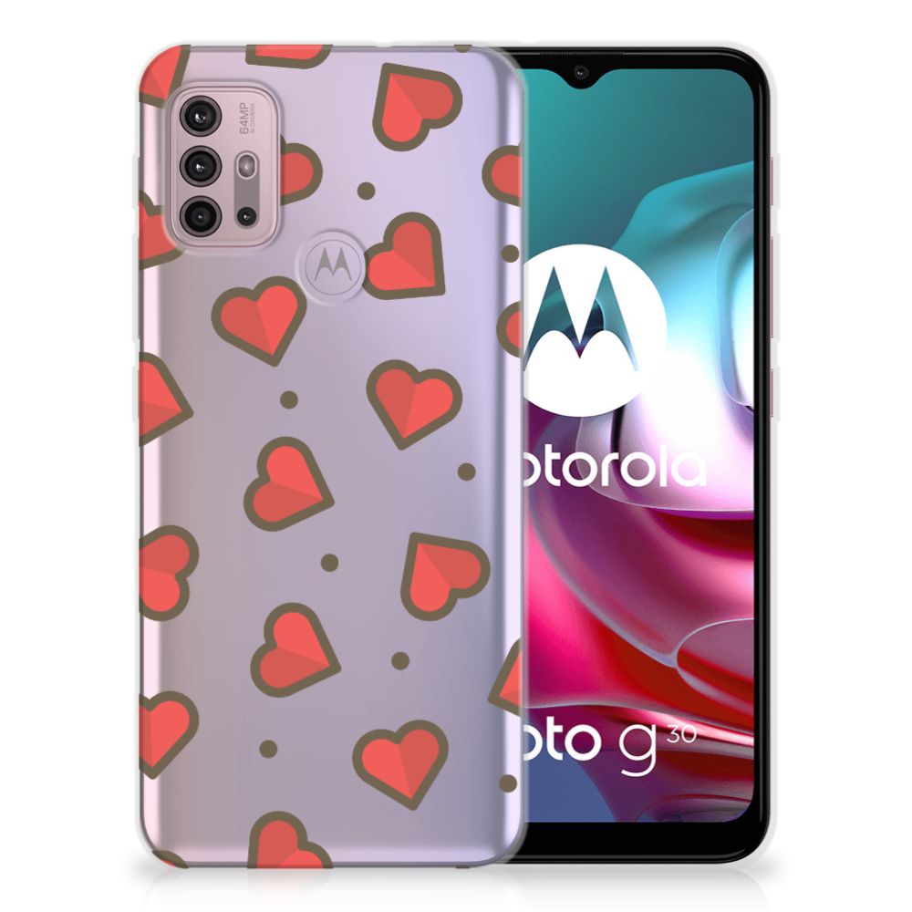 Motorola Moto G30 | G10 TPU bumper Hearts