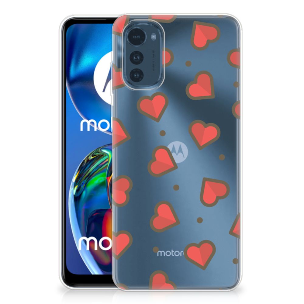 Motorola Moto E32/E32s TPU bumper Hearts