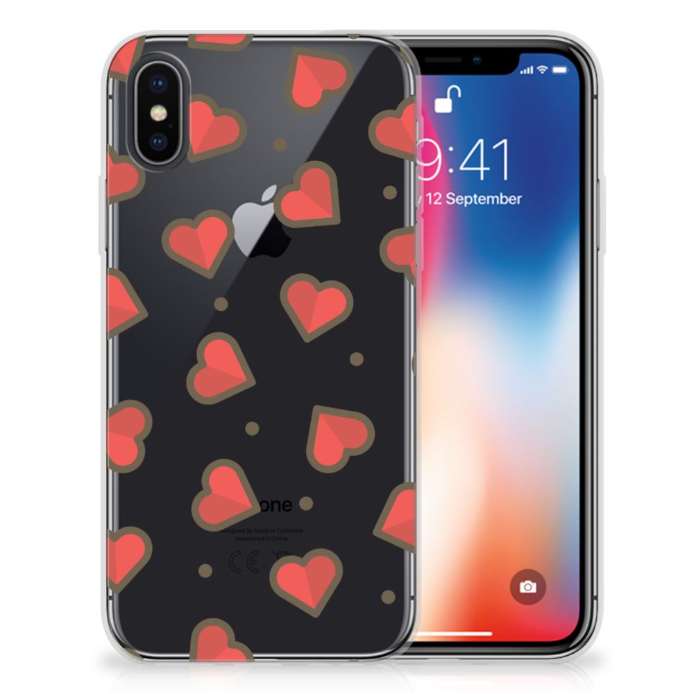 Apple iPhone X | Xs TPU Hoesje Design Hearts