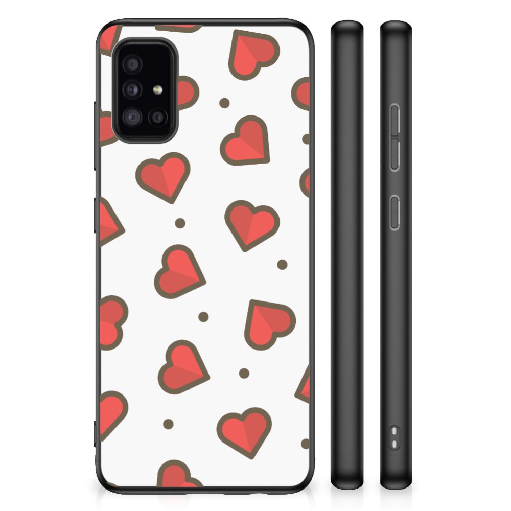 Samsung Galaxy A51 Bumper Case Hearts