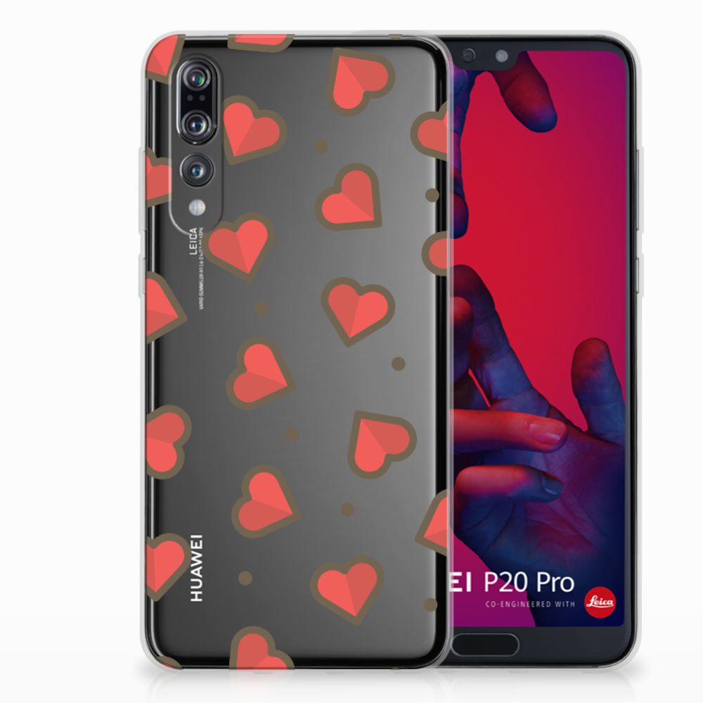 Huawei P20 Pro TPU Hoesje Design Hearts