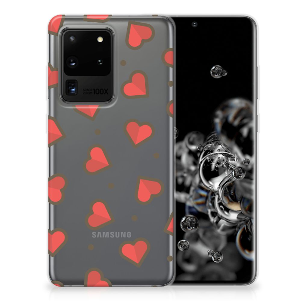 Samsung Galaxy S20 Ultra TPU bumper Hearts